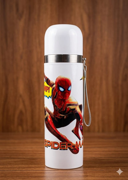 BIGMAN Premium Stainless Steel Character Bottle Mug | Leakproof Cute Cartoon Water Bottle