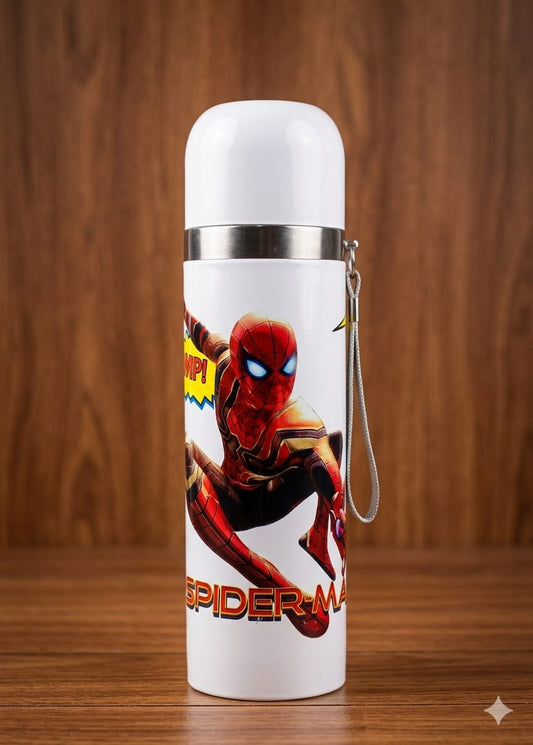BIGMAN Premium Stainless Steel Character Bottle Mug | Leakproof Cute Cartoon Water Bottle