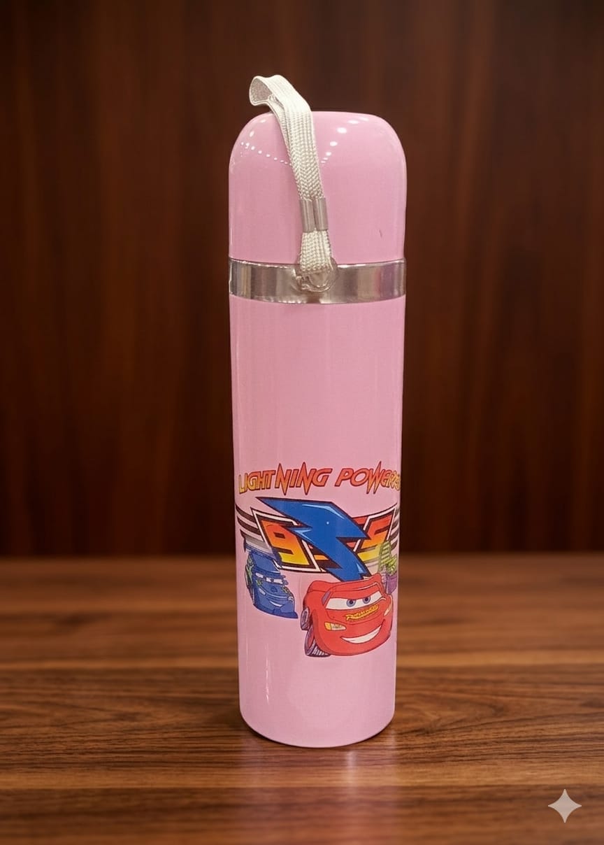 BIGMAN Premium Stainless Steel Character Bottle Mug | Leakproof Cute Cartoon Water Bottle