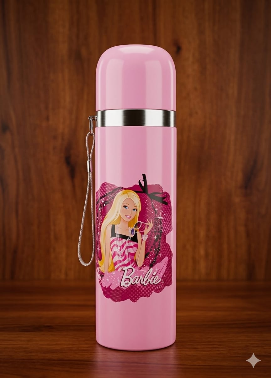 BIGMAN Premium Stainless Steel Character Bottle Mug | Leakproof Cute Cartoon Water Bottle