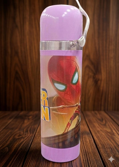 BIGMAN Premium Stainless Steel Character Bottle Mug | Leakproof Cute Cartoon Water Bottle