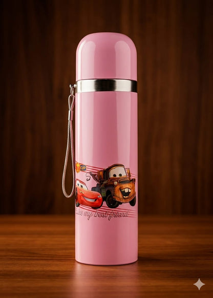 BIGMAN Premium Stainless Steel Character Bottle Mug | Leakproof Cute Cartoon Water Bottle