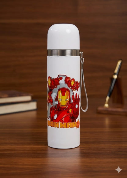 BIGMAN Premium Stainless Steel Character Bottle Mug | Leakproof Cute Cartoon Water Bottle