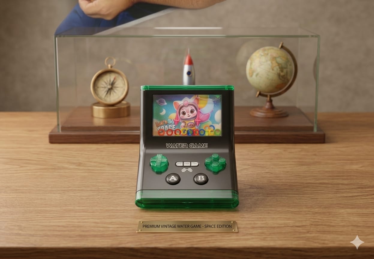 BIGMAN premium Retro Water Game Space Edition | Mini Handheld Toy