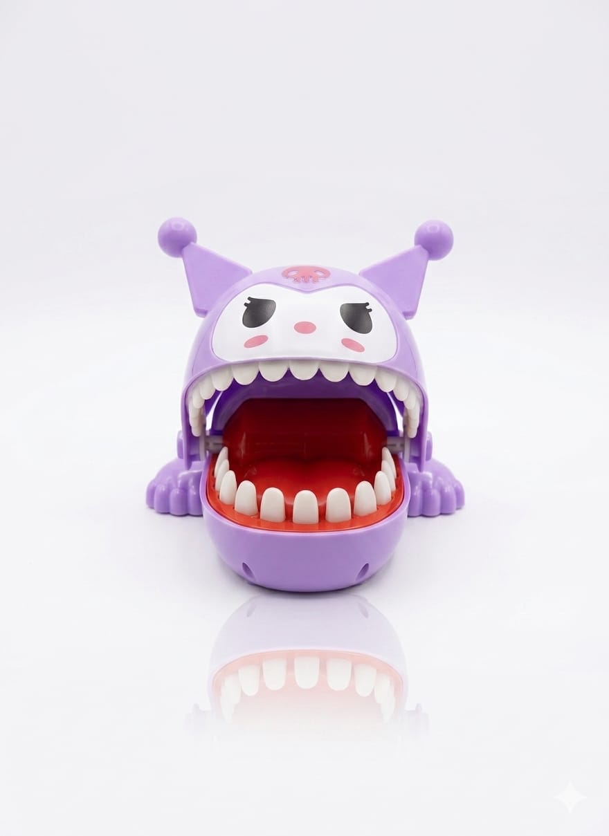 BIGMAN premium Crazy Bite Monster Toy – Funny Teeth Snap Challenge Game for Kids | Interactive Press & Bite Family Party Toy