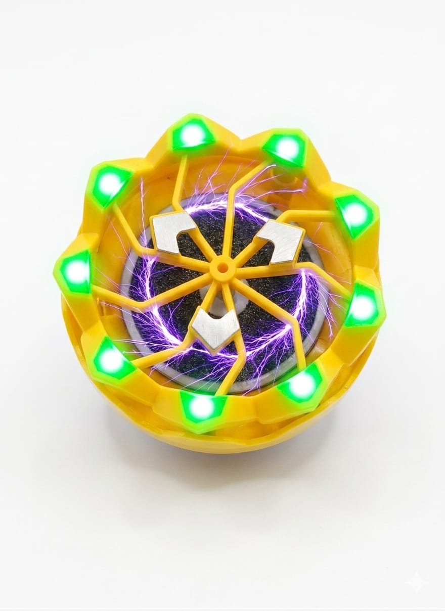 BIGMAN premium Turbo Flash Top – High Speed LED Spinning Toy for Kids | Flashing Action Spinner Wheel Game