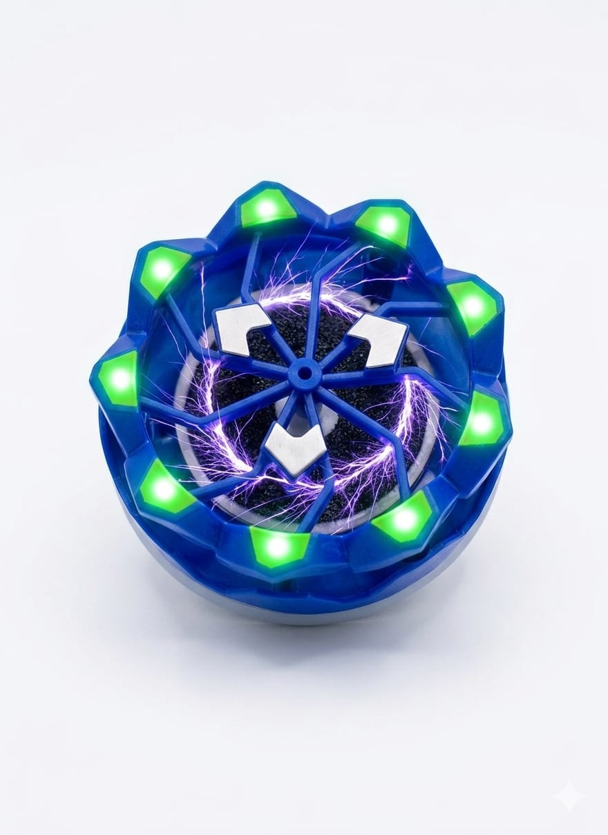 BIGMAN premium Turbo Flash Top – High Speed LED Spinning Toy for Kids | Flashing Action Spinner Wheel Game