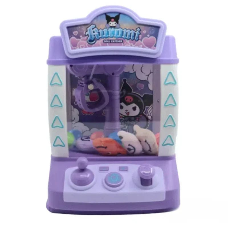BIGMAN premium Kuromi Claw Surprise Machine – Mini Arcade Doll Catcher Game, Cute Prize Grabber Toy with Lights, Music & Plush Accessories for Kids