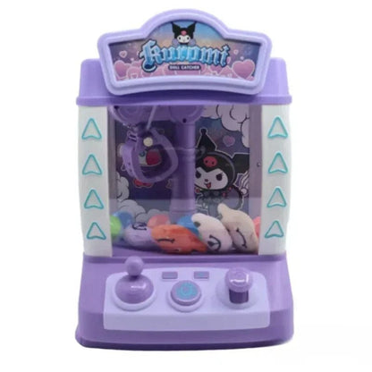 BIGMAN premium Kuromi Claw Surprise Machine – Mini Arcade Doll Catcher Game, Cute Prize Grabber Toy with Lights, Music & Plush Accessories for Kids