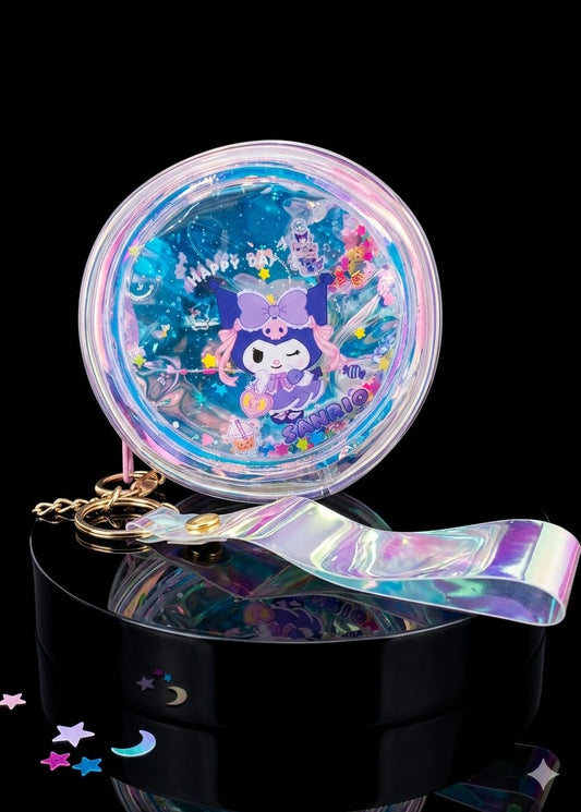 Bigman Signature: Sanrio Glaze Luxe Iridescent Mini-Pouch Keychain – Premium Kawaii Edition