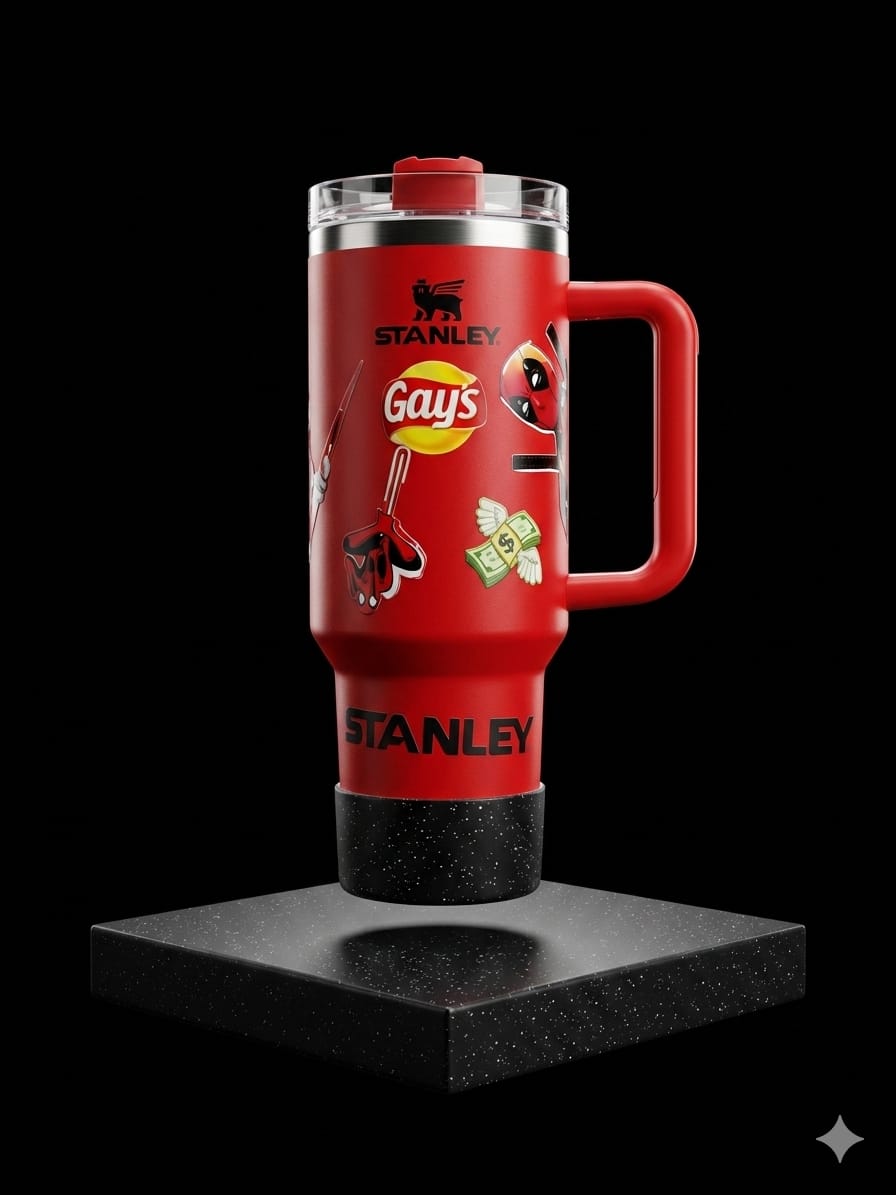 BIGMAN TitanRed 40oz Insulated Tumbler with Handle & Lid – Double Wall Vacuum Stainless Steel Travel Mug for Hot & Cold Drinks, Cup Holder Friendly