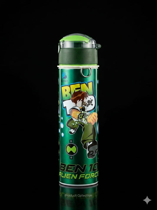 Bigman CartoonPop Bottle 650ml – Kids Stainless Steel Vacuum Water Bottle with Straw & Cartoon Design