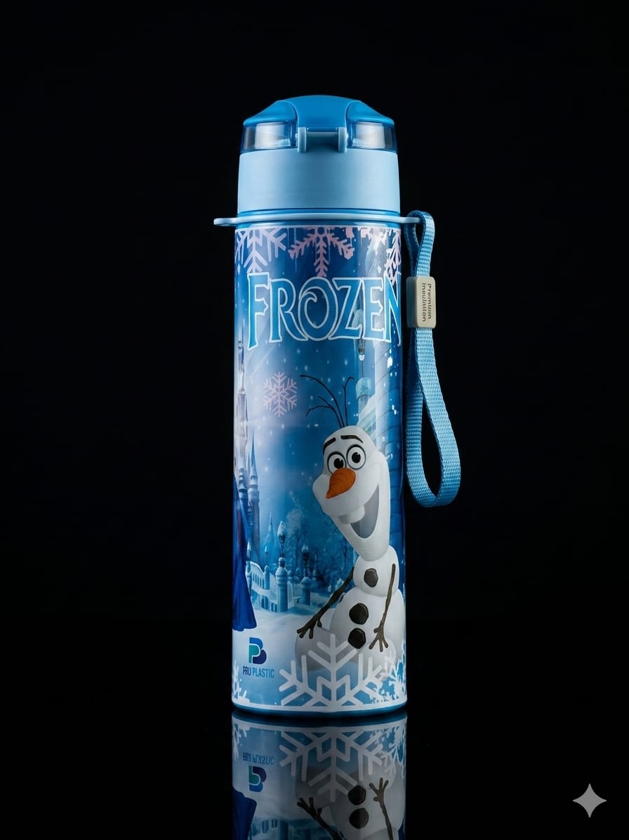 Bigman CartoonPop Bottle 650ml – Kids Stainless Steel Vacuum Water Bottle with Straw & Cartoon Design