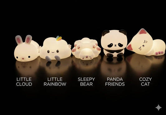 Bigman DreamGlow Mini Tap Tap Lamps – Cute Silicone LED Night Light for Kids & Room Decor