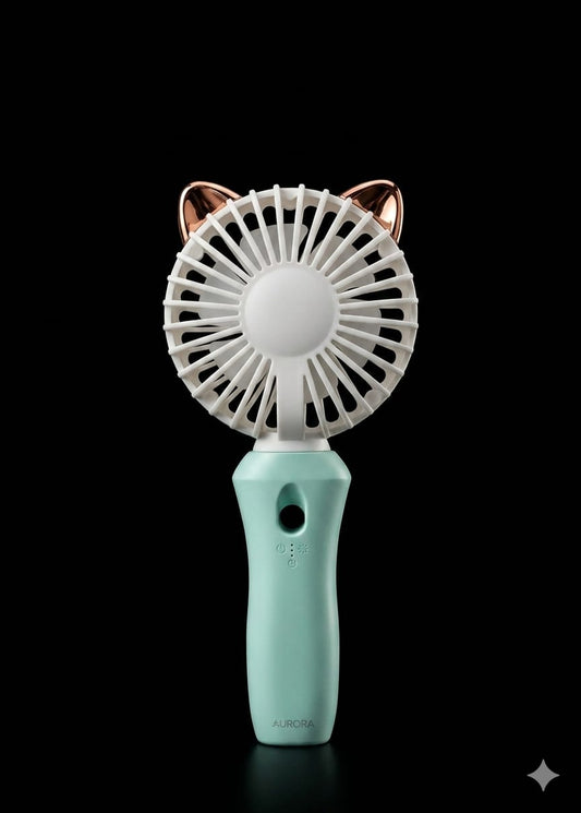 Bigman BreezeGlow Mini Fan – Rechargeable Portable Handheld Cooling Fan for Travel & Daily Use