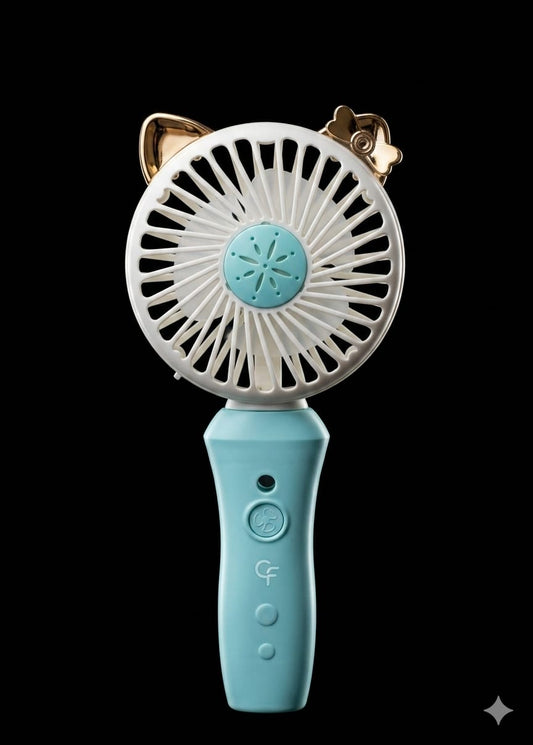 Bigman BreezeGlow Mini Fan – Rechargeable Portable Handheld Cooling Fan for Travel & Daily Use