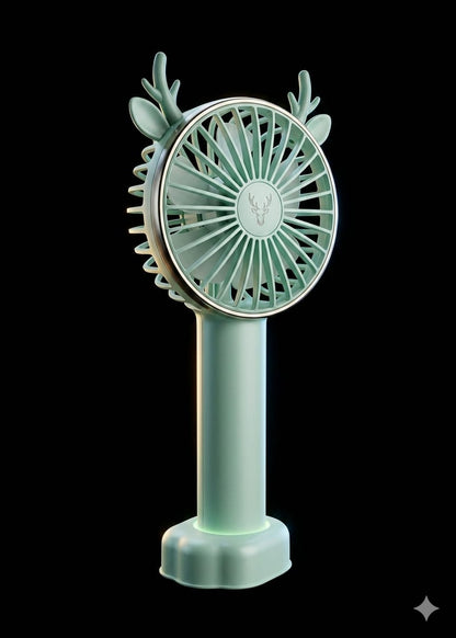 Bigman AeroAntler Cooling Fan – Rechargeable Portable Mini Fan for Travel, Desk & Everyday Cooling