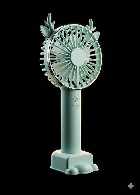 Bigman AeroAntler Cooling Fan – Rechargeable Portable Mini Fan for Travel, Desk & Everyday Cooling