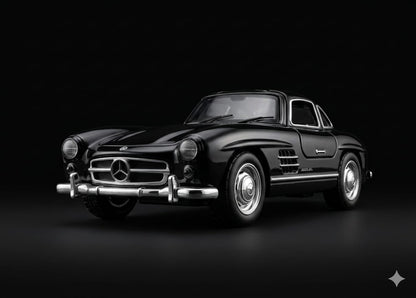 Bigman Midnight Legend 300SL Classic Diecast Car Model