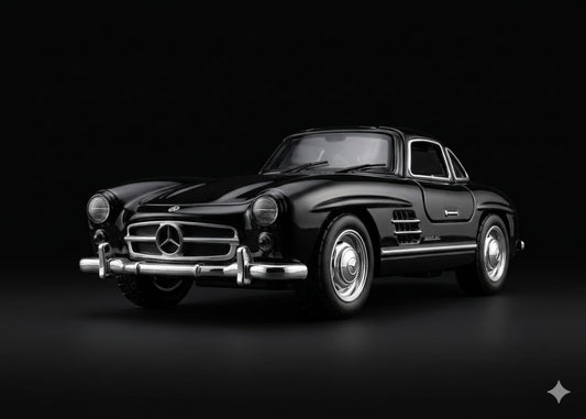 Bigman Midnight Legend 300SL Classic Diecast Car Model