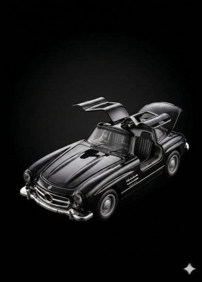 Bigman Midnight Legend 300SL Classic Diecast Car Model