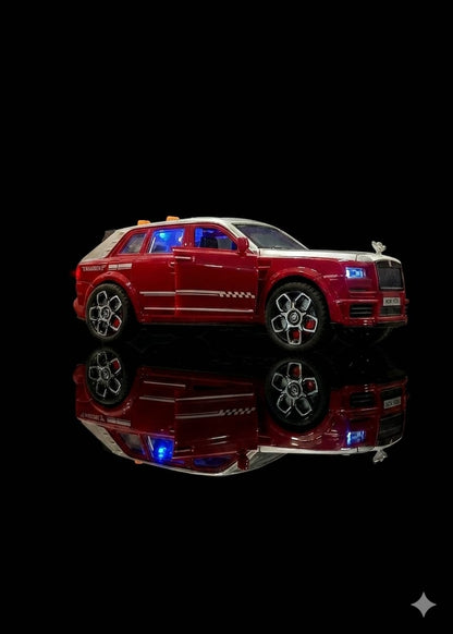 Bigman CrownForce Luxury SUV Diecast Model Car with LED Lights & Opening Doors