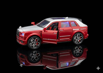 Bigman CrownForce Luxury SUV Diecast Model Car with LED Lights & Opening Doors