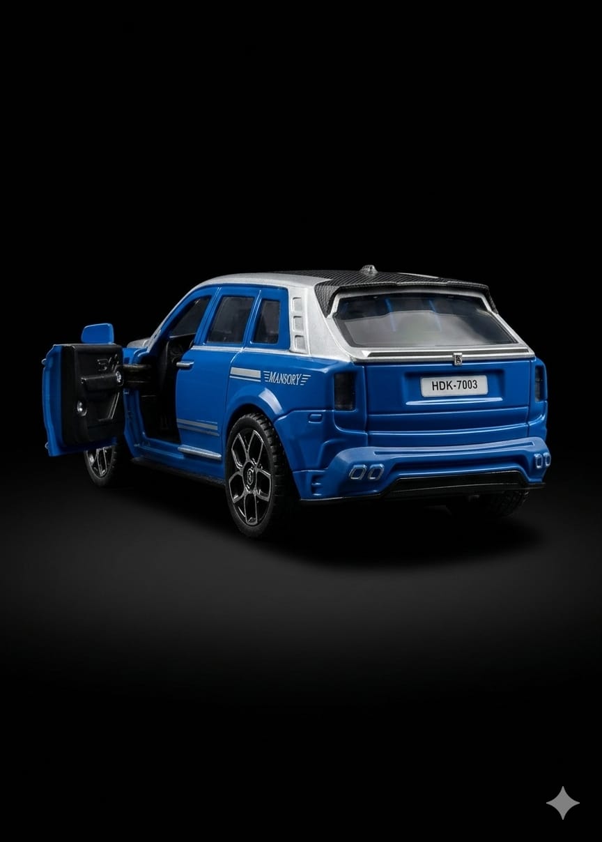 Bigman CrownForce Luxury SUV Diecast Model Car with LED Lights & Opening Doors