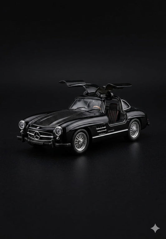 Bigman Midnight Gullwing Classic Diecast Sports Car with Opening Doors