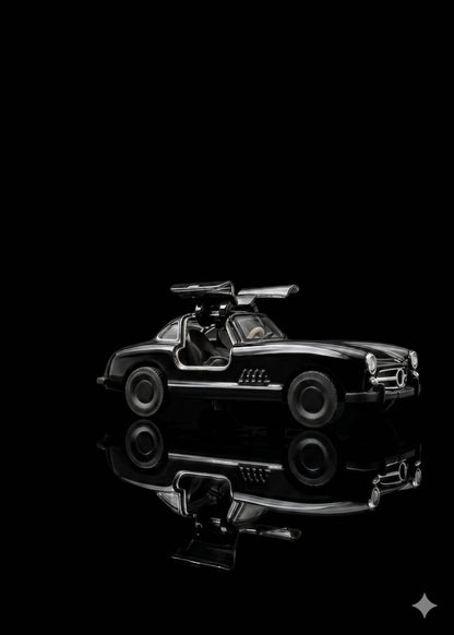 Bigman Midnight Gullwing Classic Diecast Sports Car with Opening Doors
