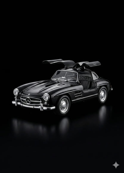 Bigman Midnight Gullwing Classic Diecast Sports Car with Opening Doors