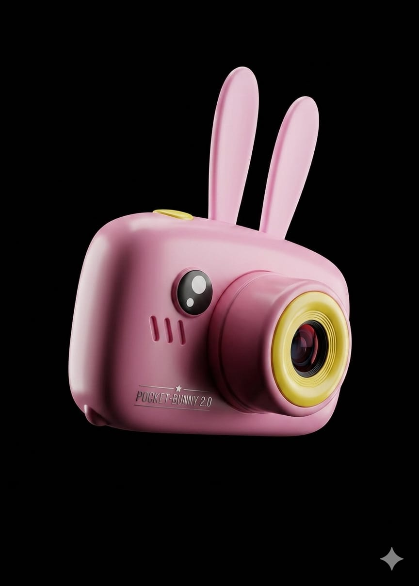 Bigman BunnyPix Mini Camera for Kids – Cute Bunny Digital Cartoon Camera