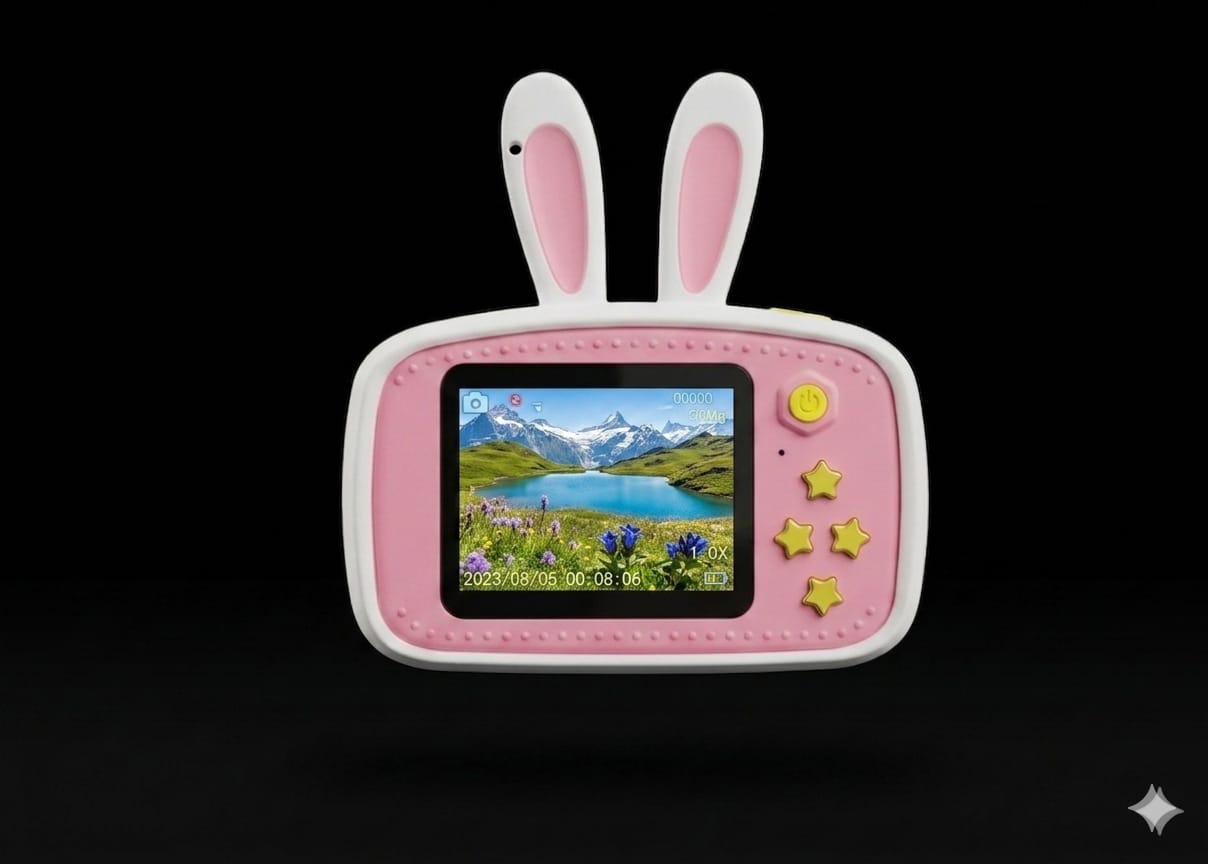 Bigman BunnyPix Mini Camera for Kids – Cute Bunny Digital Cartoon Camera