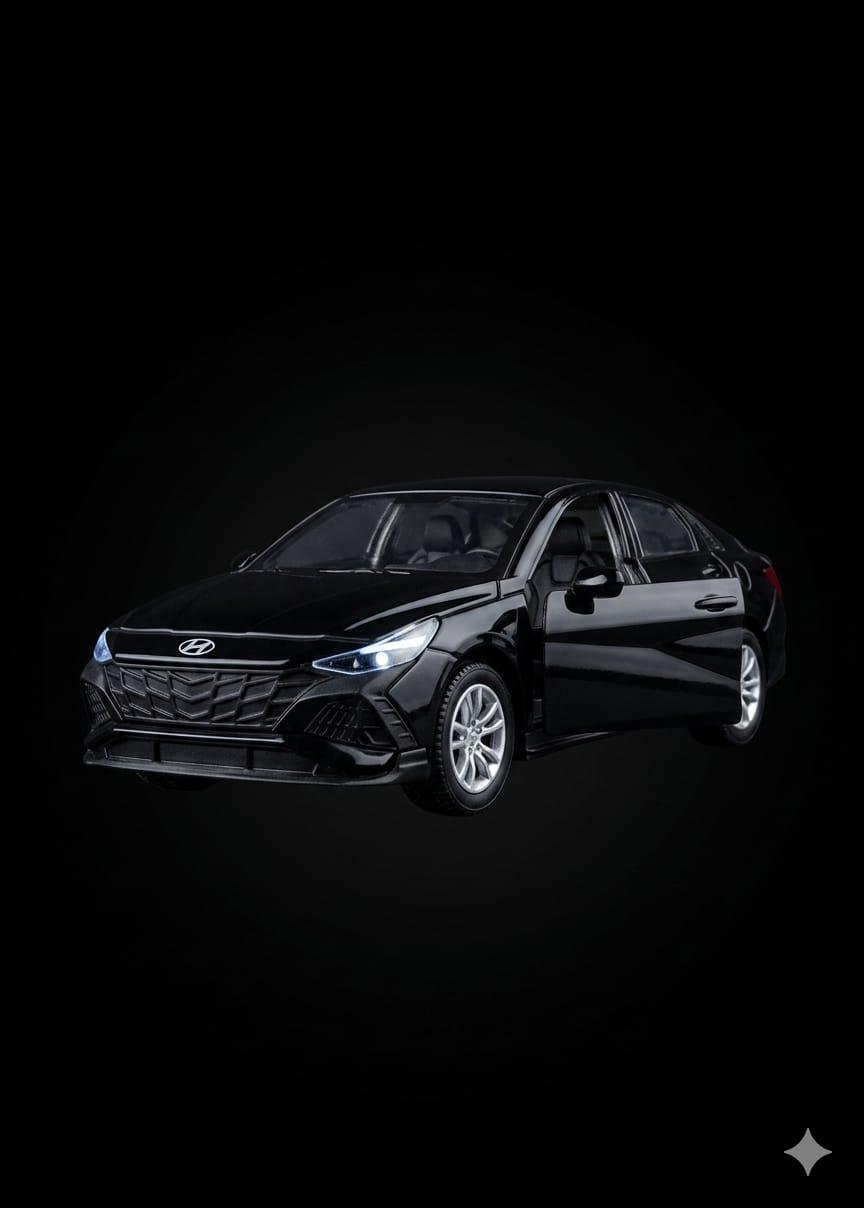 Bigman ShadowDrive Sedan Premium Diecast Model Car with Opening Doors