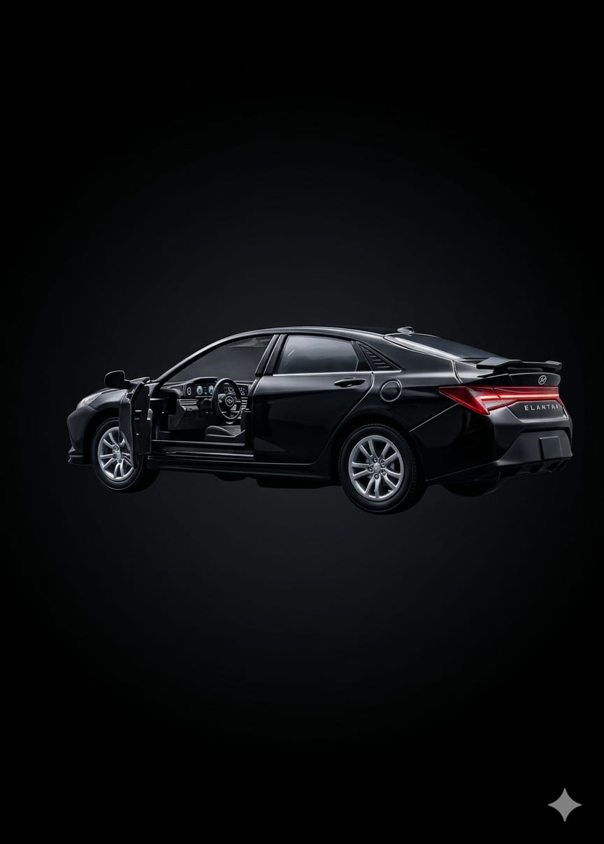 Bigman ShadowDrive Sedan Premium Diecast Model Car with Opening Doors