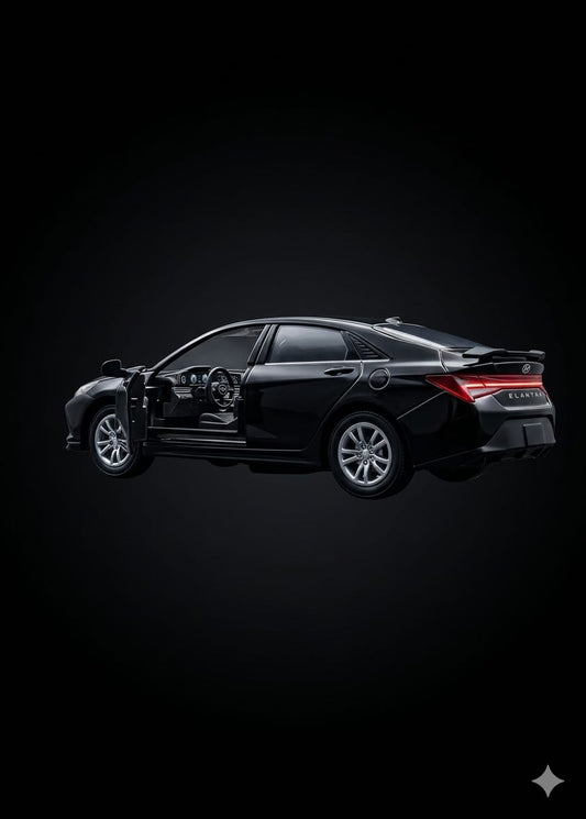 Bigman ShadowDrive Sedan Premium Diecast Model Car with Opening Doors
