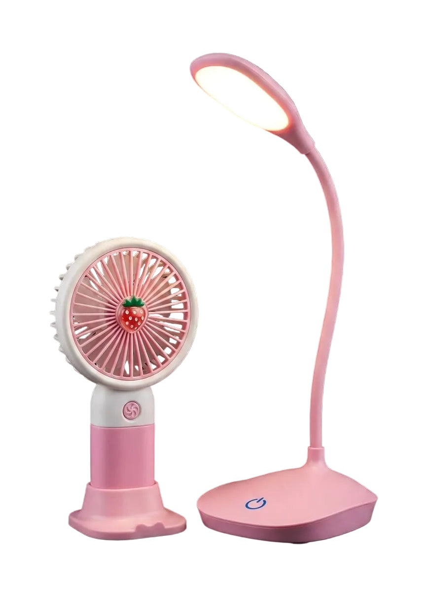BIGMAN FruityGlow Mini Fan & LED Lamp Set