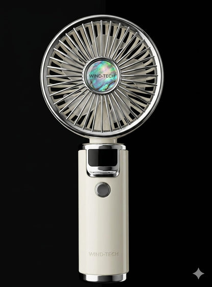 Bigman TurboFan– Rechargeable High-Speed Mini Portable Fan with Digital Display | Powerful Cooling Airflow