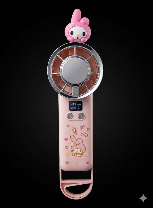 Bigman Character Breeze Pro – Rechargeable Portable Turbo Fan with Digital Display | Cute Character Edition