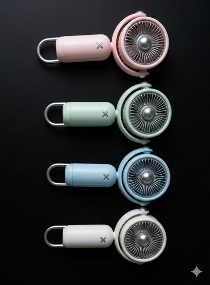 Bigman AeroLoop Pro – Portable Rechargeable Pocket Fan | Compact Mini Cooling Fan | Premium Handheld Fan