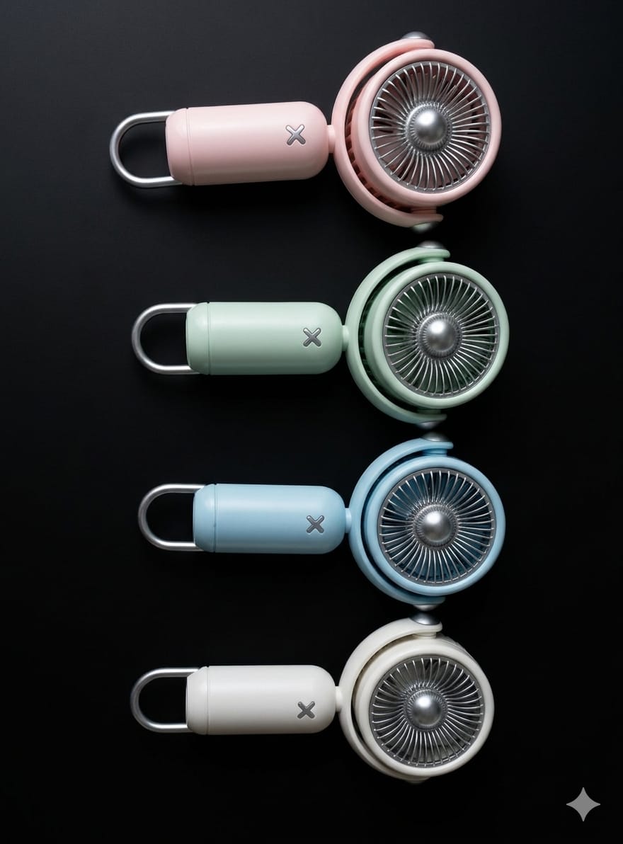 BIGMAN AeroLoop Pro | Rechargeable Pocket Fan