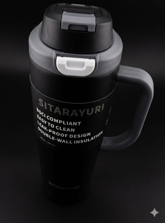 Bigman Premium Sitarayuri SipMaster Elite – Stainless Steel Vacuum Insulated Travel Mug | Leak-Proof Hot & Cold Tumbler