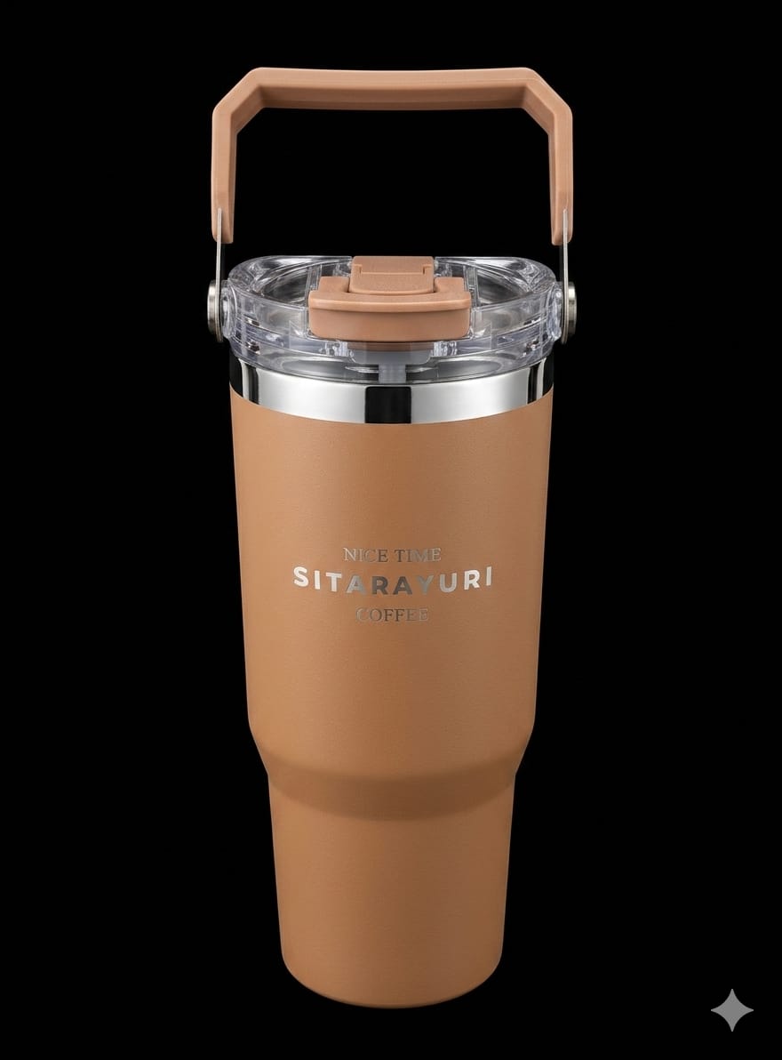 Bigman premium sitarayuri CozyFlow Tumbler – Premium Stainless Steel Travel Mug | Vacuum Insulated Hot & Cold Coffee Tumbler