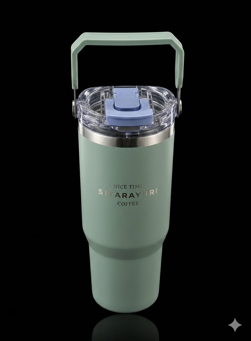 Bigman premium sitarayuri CozyFlow Tumbler – Premium Stainless Steel Travel Mug | Vacuum Insulated Hot & Cold Coffee Tumbler