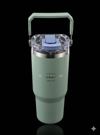 Bigman premium sitarayuri CozyFlow Tumbler – Premium Stainless Steel Travel Mug | Vacuum Insulated Hot & Cold Coffee Tumbler