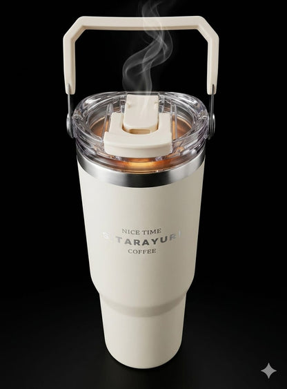 Bigman premium sitarayuri CozyFlow Tumbler – Premium Stainless Steel Travel Mug | Vacuum Insulated Hot & Cold Coffee Tumbler