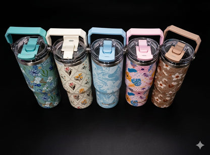 Bigman premium sitarayuri GardenSip Elite – Premium Floral Stainless Steel Travel Tumbler | Vacuum Insulated Hot & Cold Mug