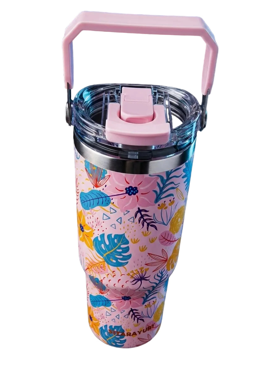 BIGMAN GardenSip Elite | Floral Travel Tumbler