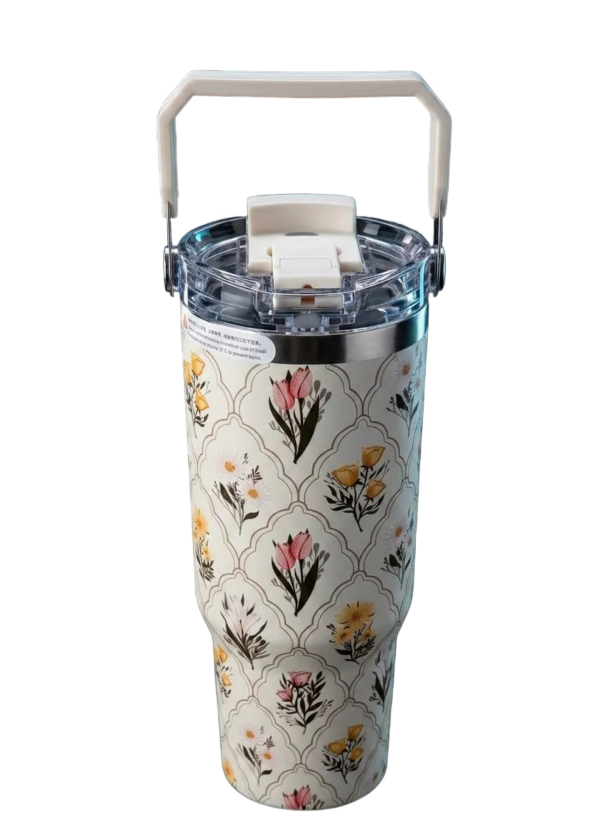 BIGMAN GardenSip Elite | Floral Travel Tumbler