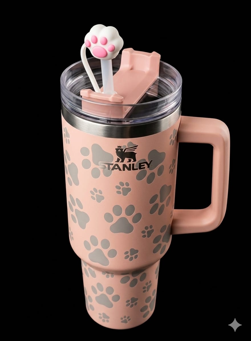 Bigman SafariGlow Tumbler – Premium 40oz Vacuum Insulated Travel Mug with Handle & Straw | Hot & Cold Drink Tumbler